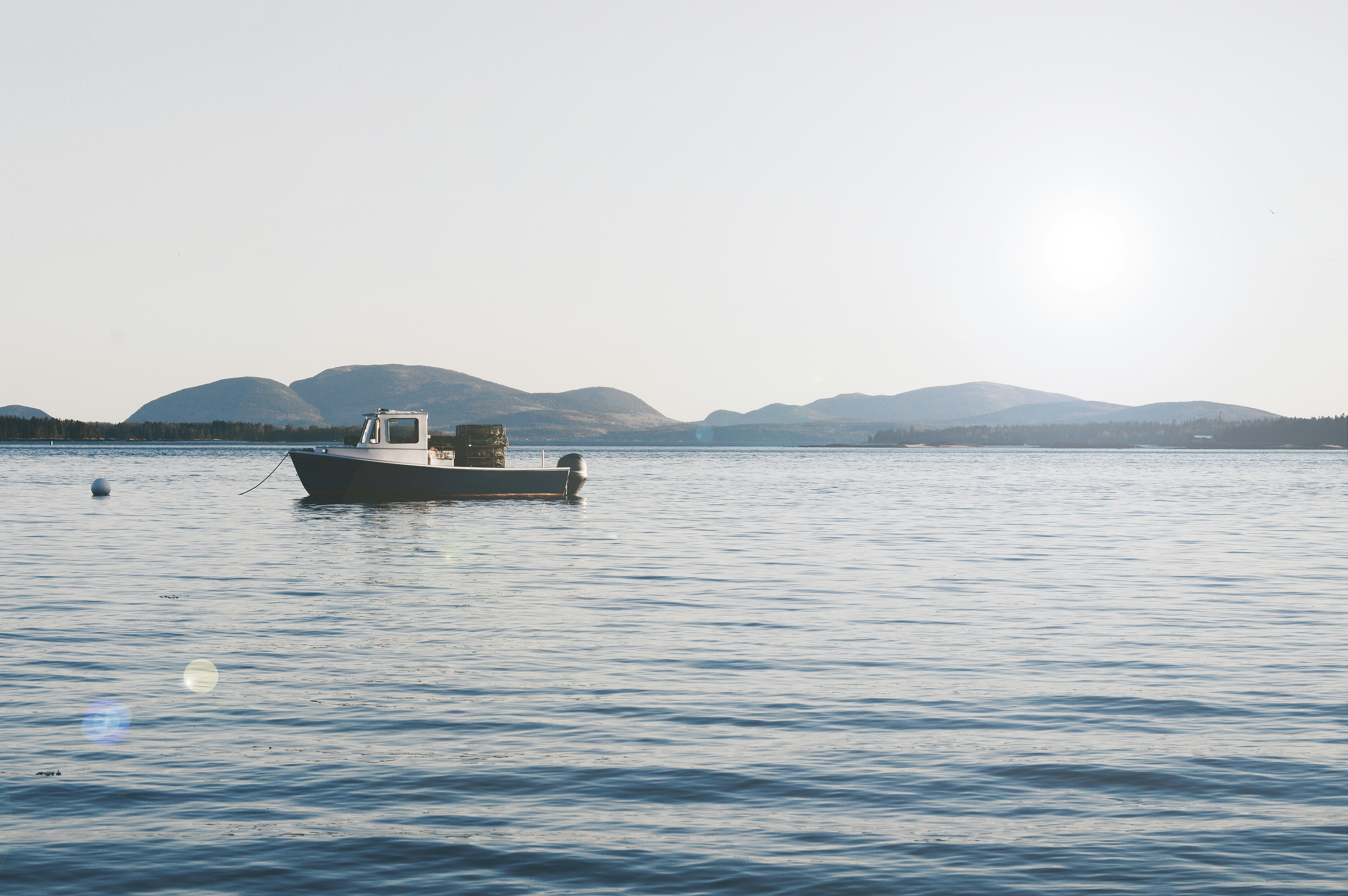 Bar Harbor, Maine. - Acadia National Park. Lobster Boat.